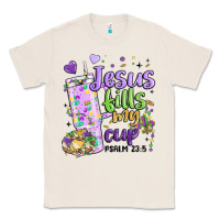 Natural mardi gras jesus fills my cup Classic Tee - MaliasSmallBusiness