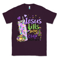 Plum mardi gras jesus fills my cup Classic Tee - MaliasSmallBusiness