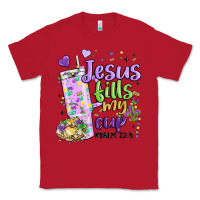 Red mardi gras jesus fills my cup Classic Tee - MaliasSmallBusiness