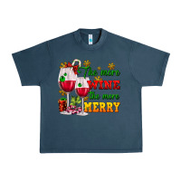 Midnight Navy The more wine the more merry Urban Heavy Tee - AdoDesignShop