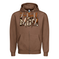 Chestnut football mom Zipper Hoodie - Jasminsmagicworld