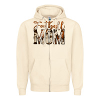 Sandshell football mom Zipper Hoodie - Jasminsmagicworld