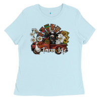 Baby Blue farm life Ladies Tee - SublimationCraftShop