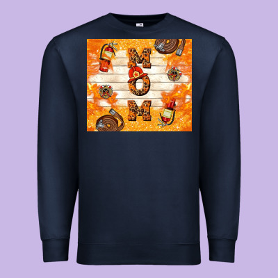 Fireman Mom Mother's Day Premium Sweatshirt Designed By Tumblerdesignbyshophia