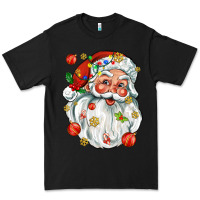 Black santa with little christmas Premium Tee - AdoDesignShop