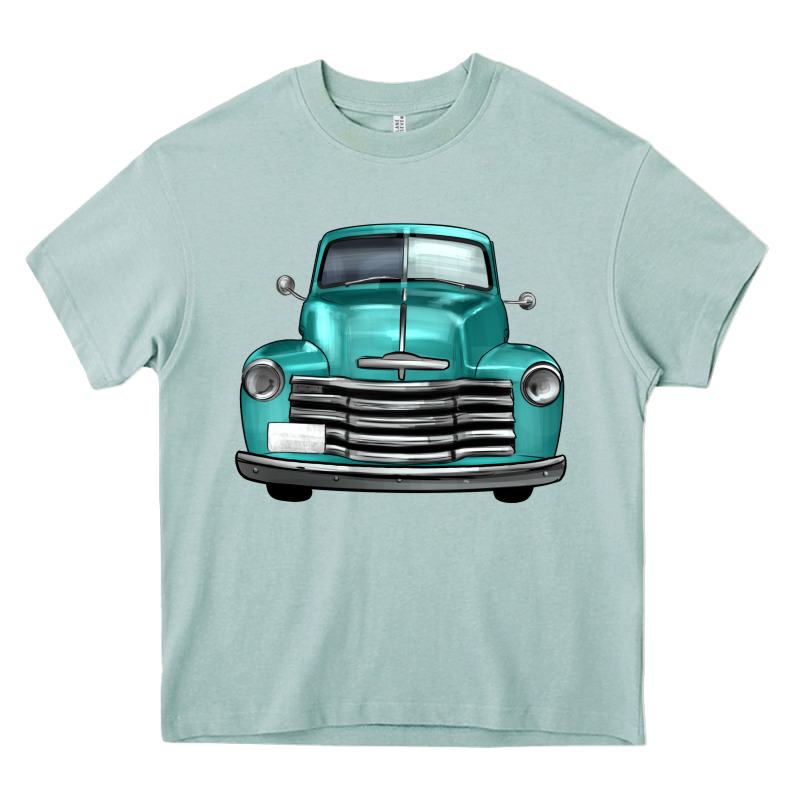 Western Truck Front View Heavy Core Tee by FaDigitalArtStudio | Teevron