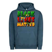 Pigment Midnight Navy black lives matter Urban Hoodie - FaDigitalArtStudio