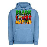 Pigment Pebble Blue black lives matter Urban Hoodie - FaDigitalArtStudio