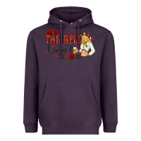 Plum the hell i wont with sassy pinup cowgirl Heavyweight Hoodie - texasbilliewilder