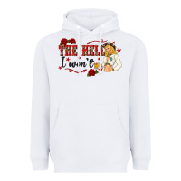 White the hell i wont with sassy pinup cowgirl Heavyweight Hoodie - texasbilliewilder
