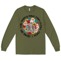 Army Green i like murder shows comfy clothes and like 3 peopl Long Sleeve Tee - MaliasSmallBusiness