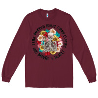 Burgundy i like murder shows comfy clothes and like 3 peopl Long Sleeve Tee - MaliasSmallBusiness