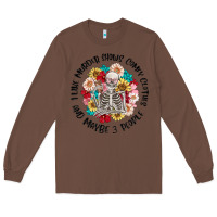 Chestnut i like murder shows comfy clothes and like 3 peopl Long Sleeve Tee - MaliasSmallBusiness