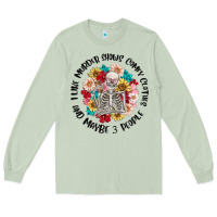 Matcha i like murder shows comfy clothes and like 3 peopl Long Sleeve Tee - MaliasSmallBusiness
