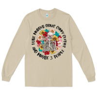 Mushroom i like murder shows comfy clothes and like 3 peopl Long Sleeve Tee - MaliasSmallBusiness