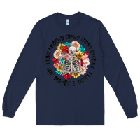 Navy i like murder shows comfy clothes and like 3 peopl Long Sleeve Tee - MaliasSmallBusiness