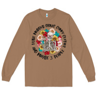 Toasted Coconut i like murder shows comfy clothes and like 3 peopl Long Sleeve Tee - MaliasSmallBusiness