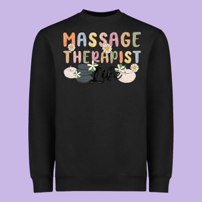 Massage Therapist Life Heavyweight Sweatshirt Designed By Maliassmallbusiness