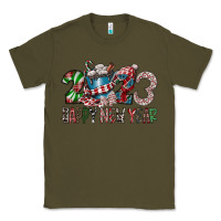 Army Green 2023 Happy New Year Classic Tee - CowhideDigitalArt