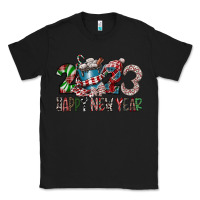 Black 2023 Happy New Year Classic Tee - CowhideDigitalArt
