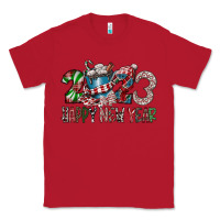 Red 2023 Happy New Year Classic Tee - CowhideDigitalArt