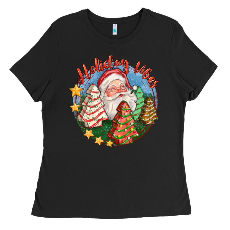 Holiday Vibes Ladies Tee by FaDigitalArtStudio | Teevron