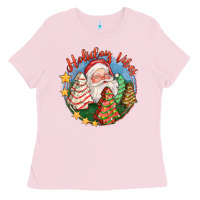 Bubblegum Pink holiday vibes Ladies Tee - FaDigitalArtStudio