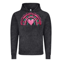 Vintage Black valentines day pink gemstones rainbow Vintage Hoodie - Jasminsmagicworld