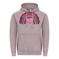 Vintage Zinc valentines day pink gemstones rainbow Vintage Hoodie - Jasminsmagicworld
