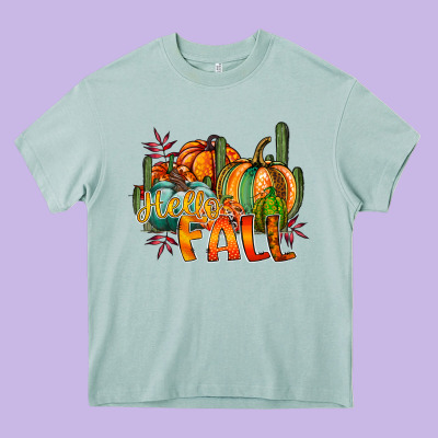 Hallo Fall Heavy Core Tee Designed By Racoondesign