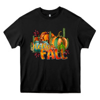 Black hallo fall Heavy Core Tee - RacoonDesign