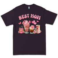 Plum best mom ever floral coffee cups Premium Tee - JahusDesignShop