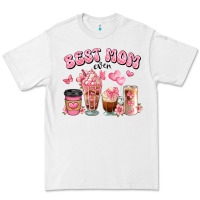 White best mom ever floral coffee cups Premium Tee - JahusDesignShop