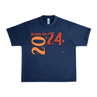 Navy custom class of 2024 name of school font  super sn Urban Heavy Tee - MaliasSmallBusiness