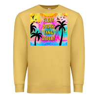 Antique Gold float drink tan & repeat Premium Sweatshirt - TumblerDesignByShophia