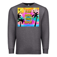 Charcoal Heather float drink tan & repeat Premium Sweatshirt - TumblerDesignByShophia