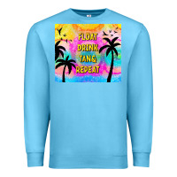 Ocean Blue float drink tan & repeat Premium Sweatshirt - TumblerDesignByShophia