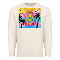Sandshell float drink tan & repeat Premium Sweatshirt - TumblerDesignByShophia