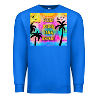 True Royal float drink tan & repeat Premium Sweatshirt - TumblerDesignByShophia