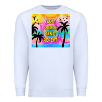 White float drink tan & repeat Premium Sweatshirt - TumblerDesignByShophia