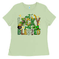 Matcha Not lucky just blessed st. patricks day Ladies Tee - Neo Western
