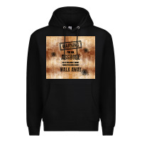Black warning i'm an asshole with rusty background Premium Hoodie - TumblerDesignByShophia