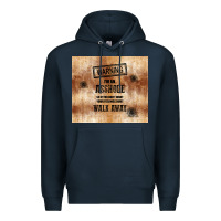 Navy warning i'm an asshole with rusty background Premium Hoodie - TumblerDesignByShophia