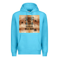 Ocean Blue warning i'm an asshole with rusty background Premium Hoodie - TumblerDesignByShophia