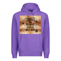 Purple warning i'm an asshole with rusty background Premium Hoodie - TumblerDesignByShophia