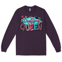 Plum crafting queen Long Sleeve Tee - NancyCooperArtShop