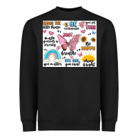 Black positive affirmations Heavyweight Sweatshirt - MaliasSmallBusiness