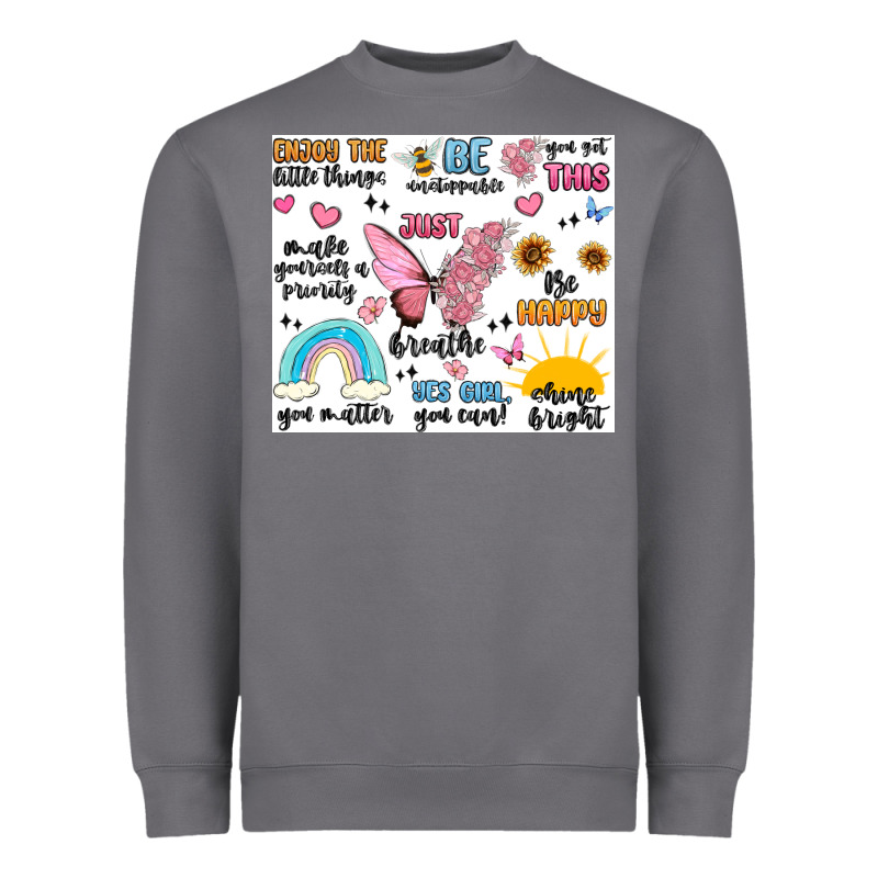 Positive Affirmations Heavyweight Sweatshirt by MaliasSmallBusiness | Teevron