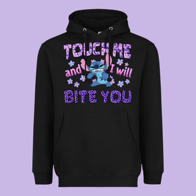 Touch Me And I Will Bite You Heavyweight Hoodie Designed By Texasbilliewilder