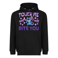 Black touch me and i will bite you Heavyweight Hoodie - texasbilliewilder